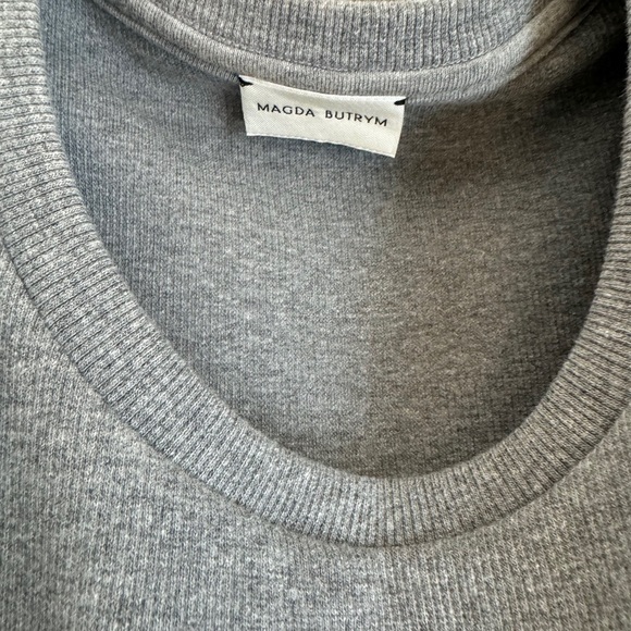 Magda Butrym Grey Knot Tee - Picture 5 of 5